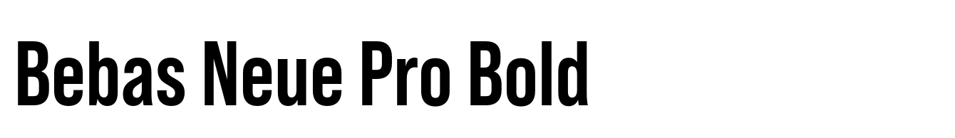 Bebas Neue Pro Bold